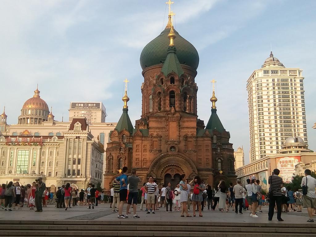 Harbin Lily Holiday Apartment Central Avenue Ngoại thất bức ảnh